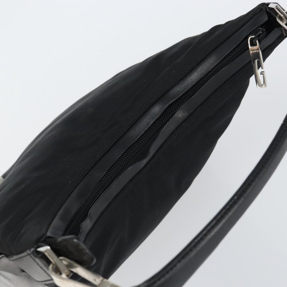 Authentic GUCCI Shoulder Bag Nylon Black Silver 000 0602 3754 - Picture 13 of 16